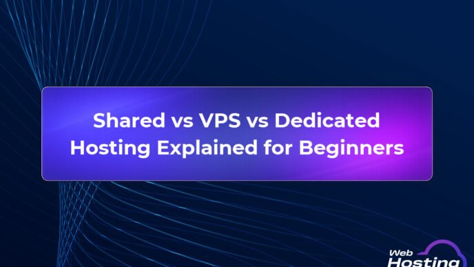Shared vs VPS vs Dedicated Hosting Explained for Beginners