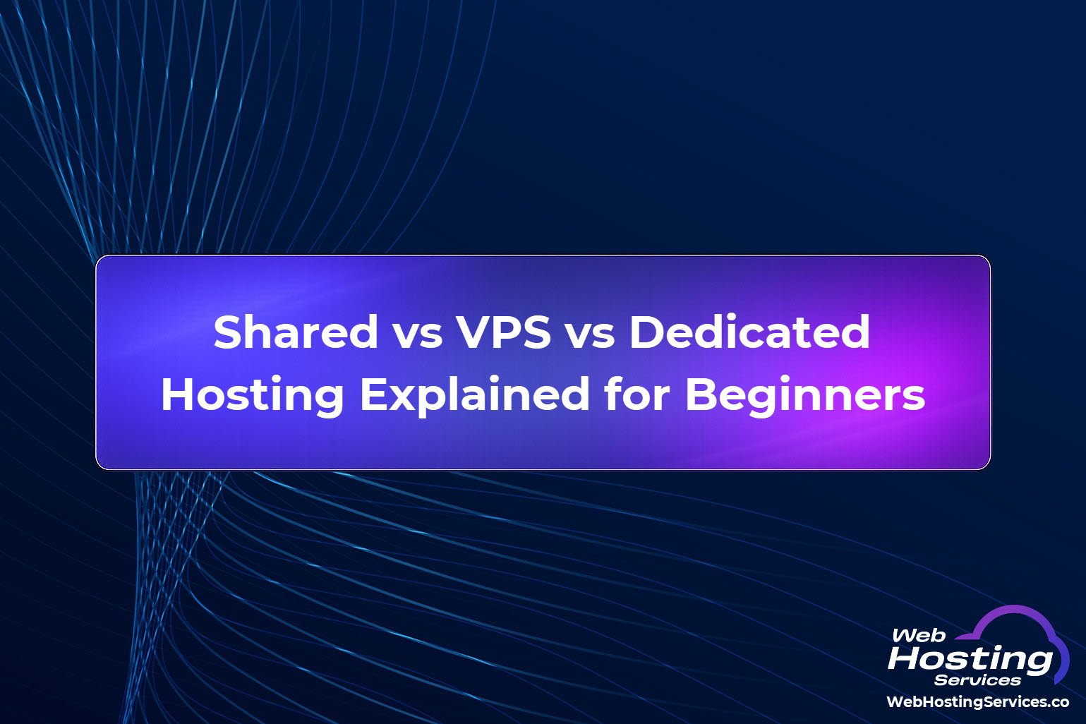 Shared vs VPS vs Dedicated Hosting Explained for Beginners