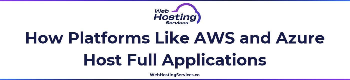 A text based graphic explaining that cloud platforms host apps using instances, databases and storage services.