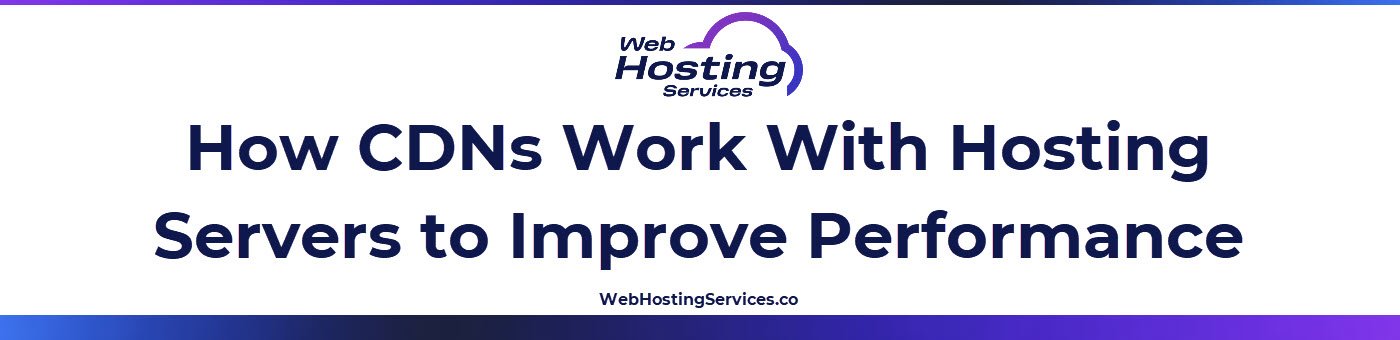 Text-based image explaining how CDNs cache website content at global edge locations to improve load times.