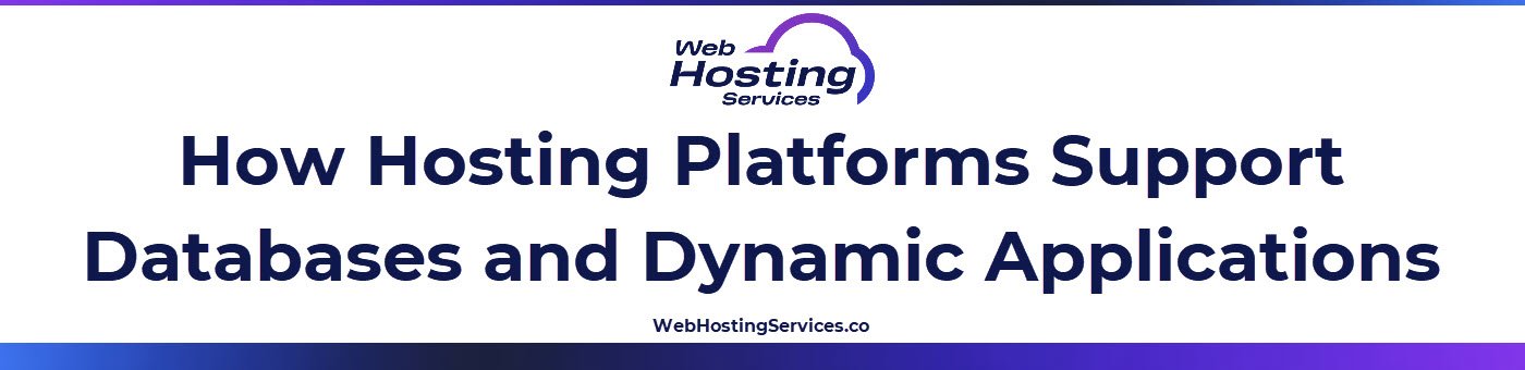Graphic describing how hosts provide database engines and runtime environments for dynamic sites.
