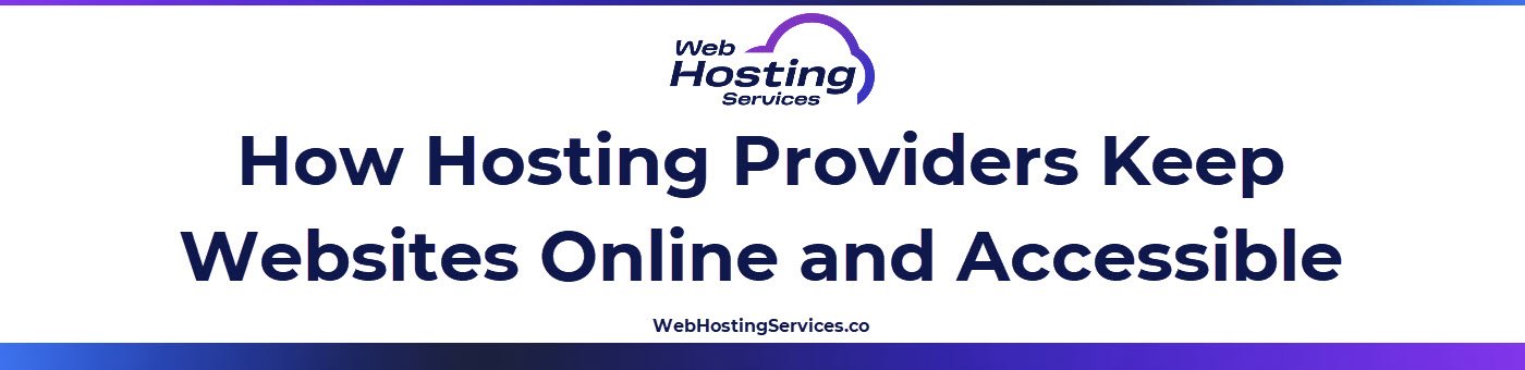 Text-based image describing how hosts maintain uptime through power redundancy network stability and monitoring.