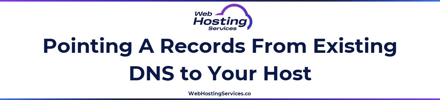 This section explains how to keep name servers where they are and update A records to point the domain to your hosting server IP address.