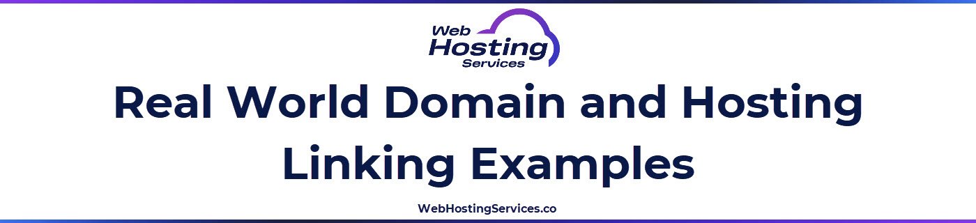 This section explains common domain-to-hosting setups, including using one provider, splitting registrar and host, and using a third-party DNS provider like Cloudflare.