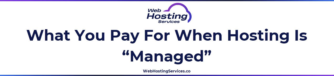 This section explains how managed hosting costs more because providers include updates, backups, security monitoring, performance tuning, and hands-on support.