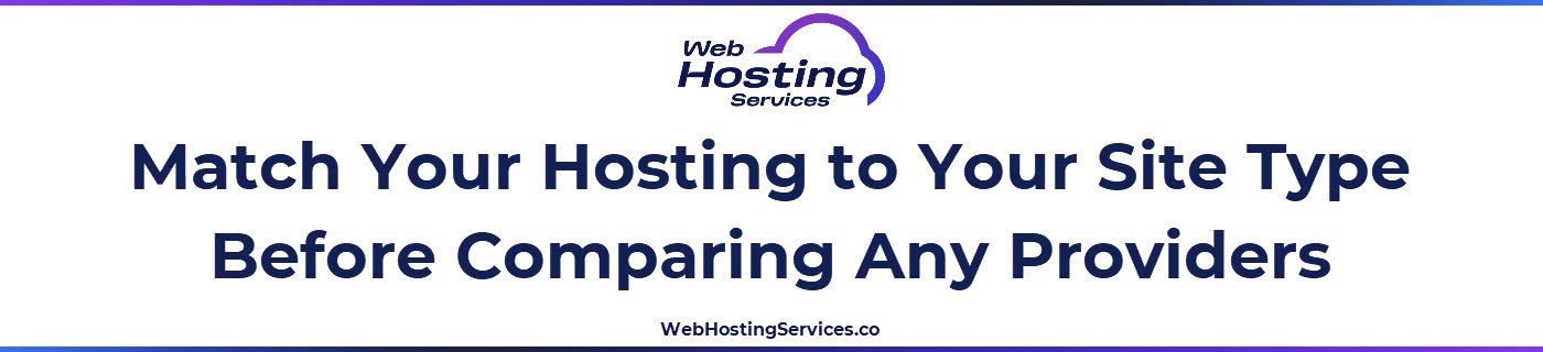 This section explains how to identify what your website actually needs before comparing hosting providers, based on site type, traffic expectations and technical requirements.