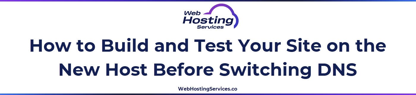This section explains how to set up and fully test a website on a new hosting environment before making any DNS changes, including file transfer, database configuration, SSL installation and site testing via preview URL.