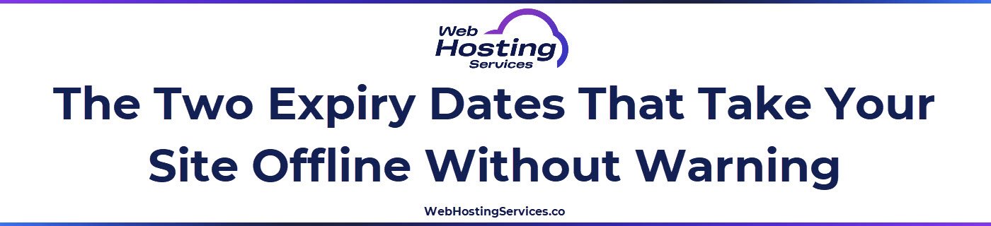 This section explains how to monitor SSL certificate and domain registration expiry dates monthly, what happens when either lapses and how to confirm auto-renewal is configured correctly.