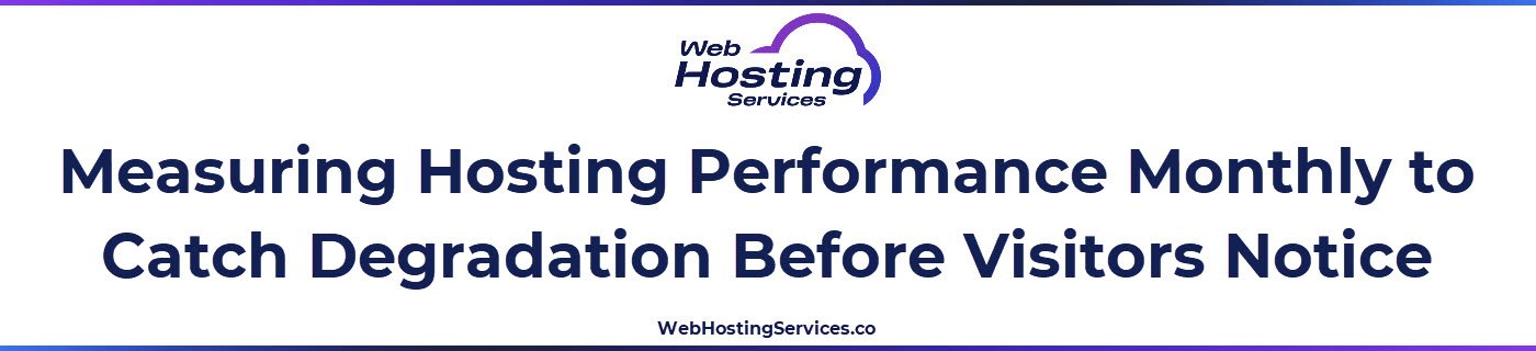 This section explains how to measure TTFB and Core Web Vitals monthly, how database optimization affects server response time and why storage usage monitoring matters for hosting performance.