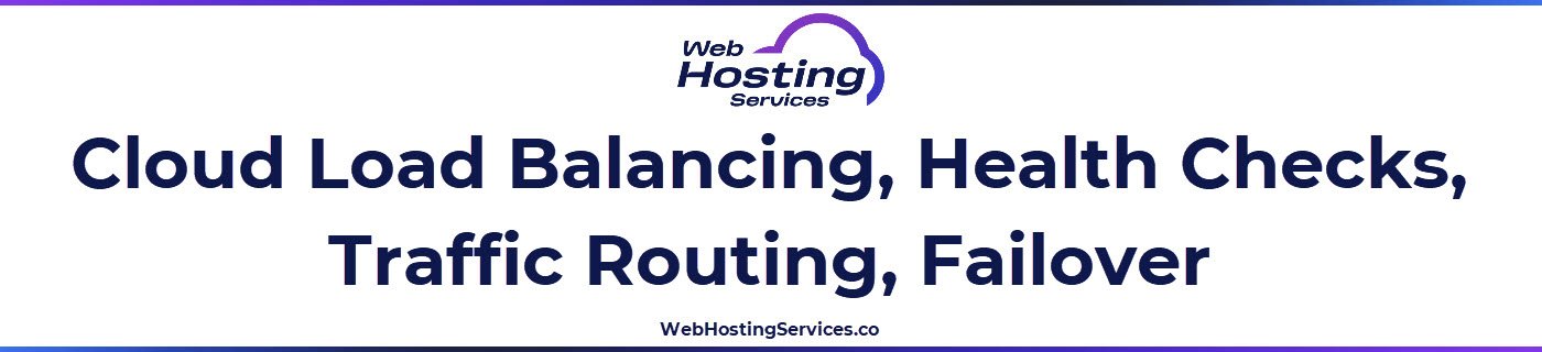 This section explains how cloud load balancing distributes website traffic across multiple servers using health checks and routing rules to improve performance, uptime and failover reliability.